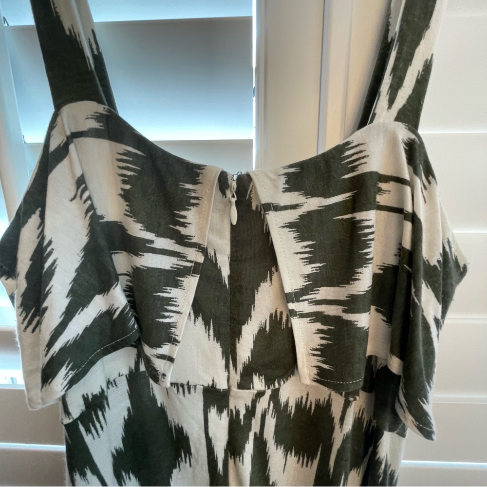 LOFT green and White Midi Sundress - Picture 8 of 8